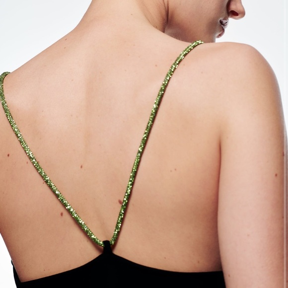 NWT Zara rhinestone dress - Picture 2 of 6